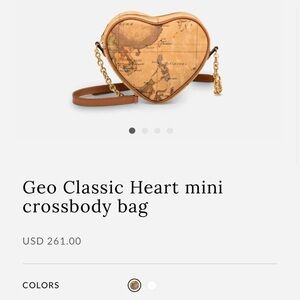 Geo Classic Heart Mini Crossbody Bag by 1’Classe Alviero Martini